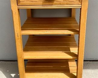 Longaberger Butcher Block Stand w Hooks