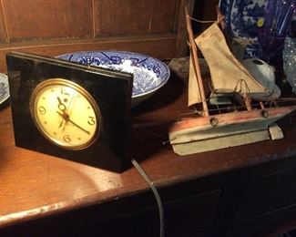 Many antique clocks