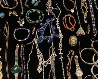 Necklaces, watches, bracelets. Jewelry