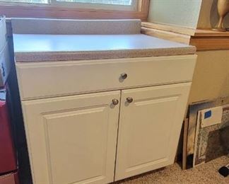 Cabinet With Countertop - In Basement - 36" X 24" X 34.5" in Basement