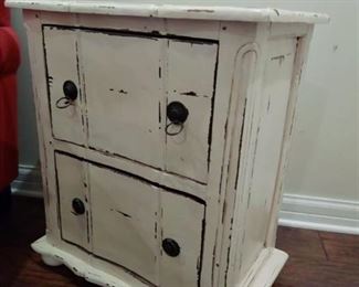 Rustic 2 drawer nightstand 27 x 23 x 15 in
