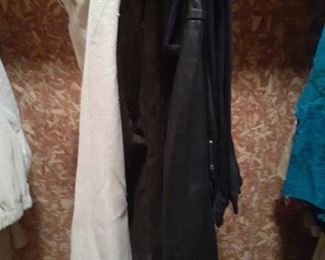 Ladies pants. Size 8 to 10. (leather pants and a suede pair, and Banana Republic)