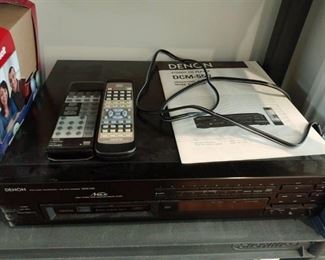 Denon CD player with 2 remotes