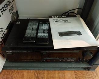Denon stereo and cassette player with 2 remotes