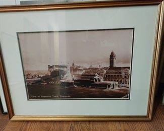 Framed view of Singapore 16 x 20 in