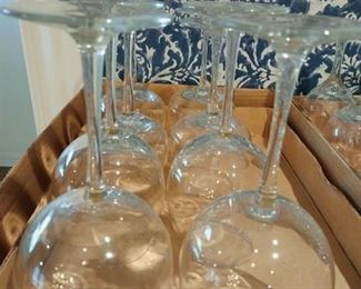 Glass stemware 8 pieces