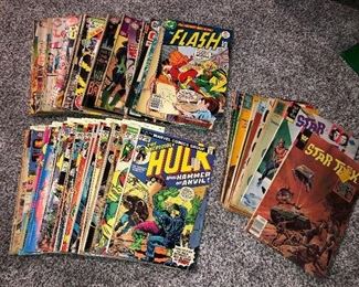Good selection of vintage comics: Marvel, DC, Star Trek, Archie, etc