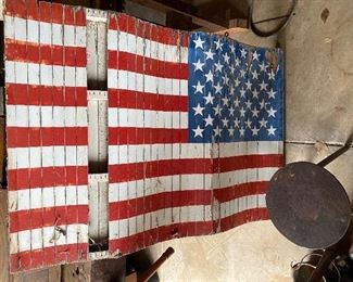 Folk art flag. By John field Stanley. $200.