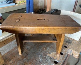 Primitive Antique Footstool 