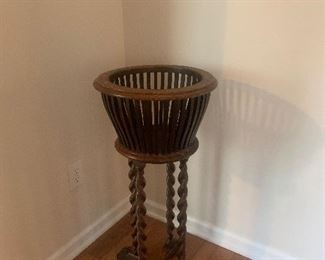 Wooden plant stand