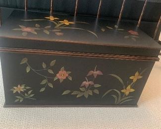 Painted blanket chest
