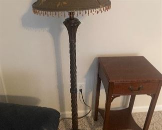 Mahogany lamp table