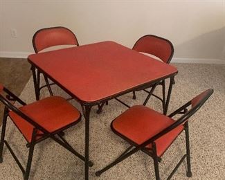 Card table with 4 chairs