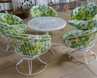 Five Chairs , Table, Original  Cushions, Table