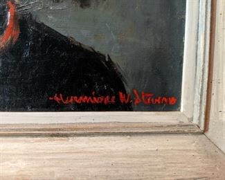 Hermione Walker Stevens' signature, listed artist. 