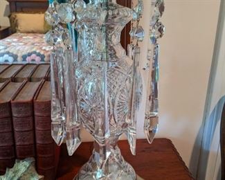 Long and lovely cut crystal hangy things.