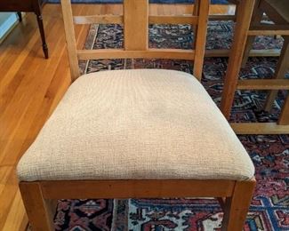 One of a set/4 side chairs by the Showers Brothers Furniture Co. 