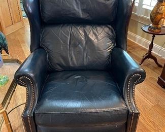 Leather recliner 