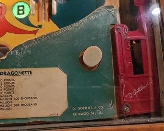 Dragonette Pinball Machine (1954) Manufactured By Gottlieb. In BEAUTIFUL, working condition!