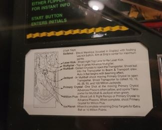 Star Trek Pinball Machine (1991) Manufactured By Data East. In BEAUTIFUL, working condition!