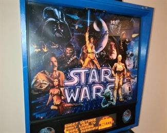 Star Wars Pinball Machine (1992) Manufactured By Data East. In BEAUTIFUL, working condition with original Darth Vader topper!