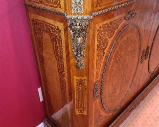 STUNNING Dining Room Buffet With Inlaid & Ornate Details