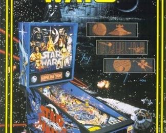 Star Wars Pinball Machine (1992) Manufactured By Data East. In BEAUTIFUL, working condition with original Darth Vader topper!