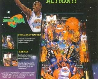Space Jam Pinball Machine (1996) Manufactured By Sega Pinball, Inc. In BEAUTIFUL, working condition!