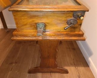 Antique Screwy Tabletop Pinball Machine Game
