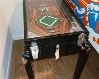 Antique World's Series Pinball Machine
