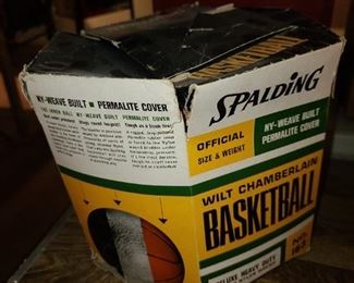 Vintage Wilt Chamberlain Spalding Basketball In Original Packaging