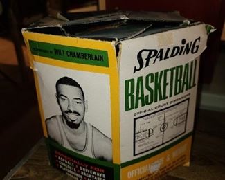 Vintage Wilt Chamberlain Spalding Basketball In Original Packaging