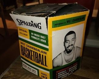 Vintage Wilt Chamberlain Spalding Basketball In Original Packaging