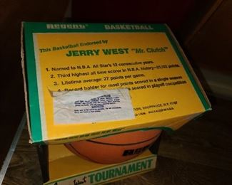 Vintage Wilt Chamberlain Spalding Basketball In Original Packaging