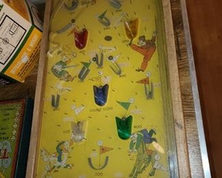 Vintage Tabletop Pinball Game Toy