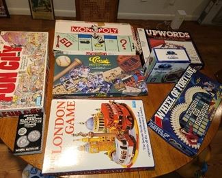 Assorted Board Games & Books