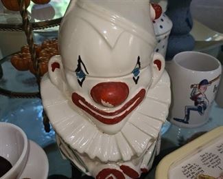 Vintage Clown Cookie Jar