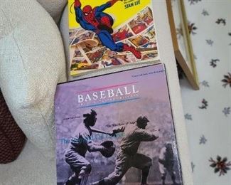 Spiderman & Baseball Coffee Table  Books