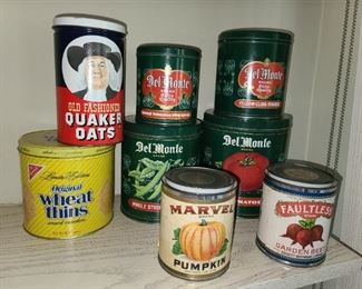 Assorted Tin Cans