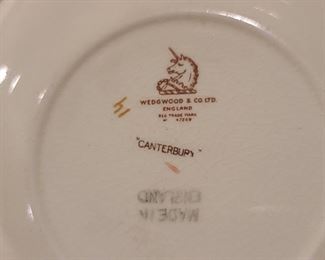 Wedgwood & Co. "Canterbury" Pattern Dish Set