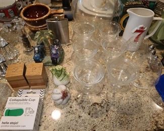 Assorted Kitchen Contents (Glassware, China, Crystal, Dinnerware, Platters, Etc.)