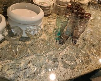 Assorted Kitchen Contents (Glassware, China, Crystal, Dinnerware, Platters, Etc.)