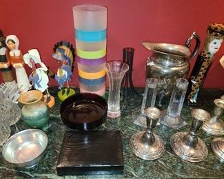 Assorted Glassware, China, Crystal, Dinnerware, Platters, Etc.