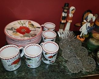 Assorted Glassware, China, Crystal, Dinnerware, Platters, Etc.
