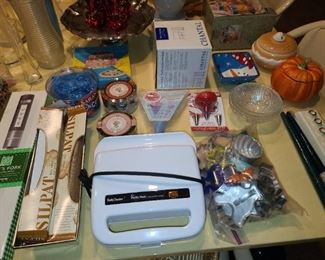 Assorted Glassware, China, Crystal, Dinnerware, Platters, Etc.