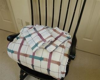 Black Wooden Rocking Chair