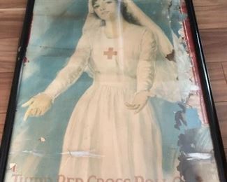 WW I Posters found in the wall.  They used them for insulation many years ago.