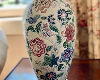 Frederick Cooper floral ceramic lamp                                   31"h 
