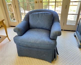 Sherrill lounge chair - as found                                                          31"h x 35.5" w x 34"d 