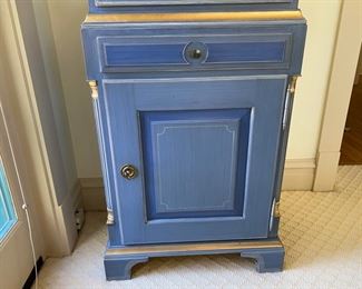 K.A. Roos Swedish painted glass door cabinet                            $1500  (originally $6,400)   79"h x 23"w x 15"d